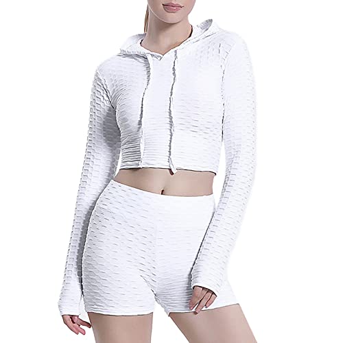 blitzangebote des Tages, Sport Outfit Set Damen Zweiteiler Sportkleidung - Yoga Sexy Scrunch Gym Kleidung Fitness Jogginganzug Nahtloses Trainingsanzug Freizeitanzug von Generisch