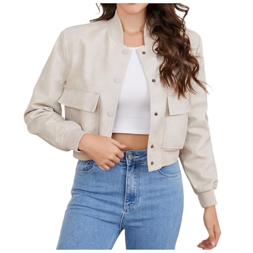 bolero jacke damen, Cardigan Damen Leichte Strickjacke - Bolerojacke Sommer Strickweste Grobstrick Kuscheljacke Casual Winter Übergangsjacke Lang Mit Taschen Und Knöpfen Long Elegant V-Ausschnitt Knop von Generisch