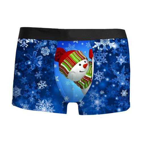 boxershorts herren, Weihnachts Boxershorts Herren Männer Weihnachten Witzige - Adventskalender Weihnachtsunterhose 3d Druck Weihnachtsboxershort Bequeme Lustige Weihnachtsmann Kostüm Mode Personalisie von Generisch