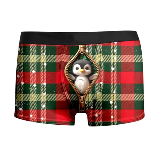 boxershorts herren lustig, Boxershorts Herren Weihnachten Witzige Unterhose - Männergeschenke Weinachten Kostüm Lustige Mode Unterhosen Winter Weihnachtsmann Locker Adventskalender Leicht Bequeme Weic von Generisch