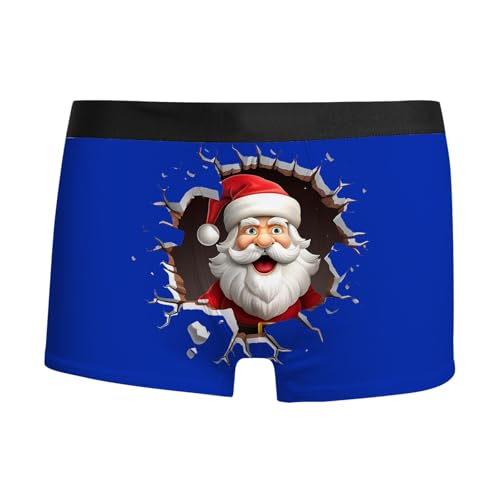 boxershorts herren lustig, Weihnachtsunterhose Herren Personalisierte Weihnachten Unterhose - Adventskalender Weinachten Kostüm Sport Weihnachtsmann Witzige Mode Weihnachtsboxershort Locker Männergesc von Generisch