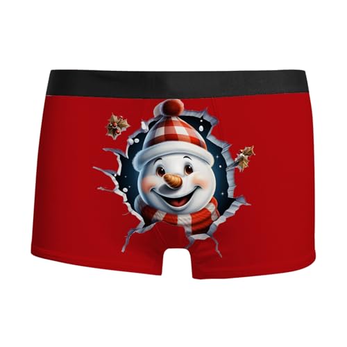 boxershorts weihnachten herren, Unterhose Weihnachten Herren Männer Locker Witzige Boxershorts - Adventskalender Weinachten Kostüm Unterhosen Bequeme Casual Weihnachtsmann Lustige Personalisiert Leich von Generisch