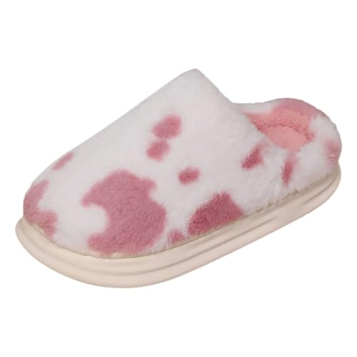 damen-hausschuhe damen, Hausschuhe Frauen Kuschel Damen-Hausschuhe - Pantoffeln Elegant Hotelslipper Warm Schläppchen Flauschig Hausschuh Rutschfeste Winter Plüsch Herren Warme Bequeme Slippers Unisex von Generisch