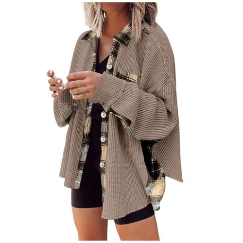 damen strickjacke sommer, Strickjacke Damen Leichte Cardigan - Bolerojacke Winter Elegant Damenstrickjacke Dünner Feinstrickjacke Sommer Langarmshirt Oversize Reißverschluss Winterjacke Langarm Mantel von Generisch