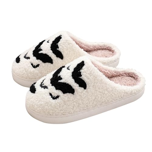 filzpantoffeln damen, Hauspantoffeln Frauen Kuschel Damen-Hausschuhe - Hotelslipper Winter Schlappen Elegant Rutschfeste Pantoffeln Flauschig Hausschuh Bequem Memory-Schaum Haus Kunstfell Slide-Schuhe von Generisch