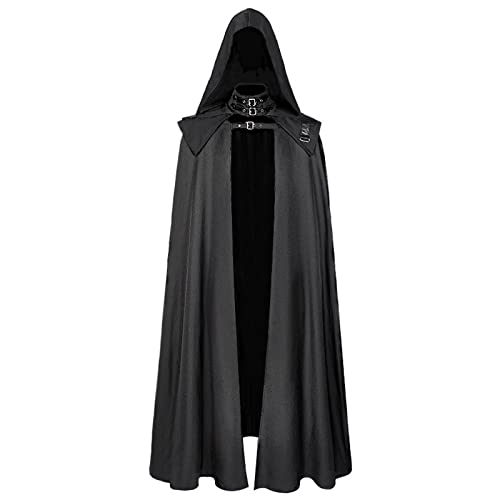 halloween kostüm damen vampir, Umhang Damen Mittelalter Vampir Kostüm - Halloweenkostüme Mantel Horror Halloweenkostüm Halloween Zauberumhang Rotkäppchen Unisex Lange Kapuzenumhang Cape Samt Für Pagan von Generisch