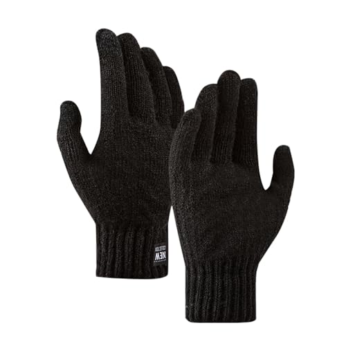 handschuhe herren, Fahrradhandschuhe Herren Warme Winterhandschuhe Winter Motorradhandschuhe Rutschfest Sandhandschuhe mit Touchfunktion Unisex Angelhandschuhe Winddicht Reithandschuhe Laufhandschuhe von Generisch