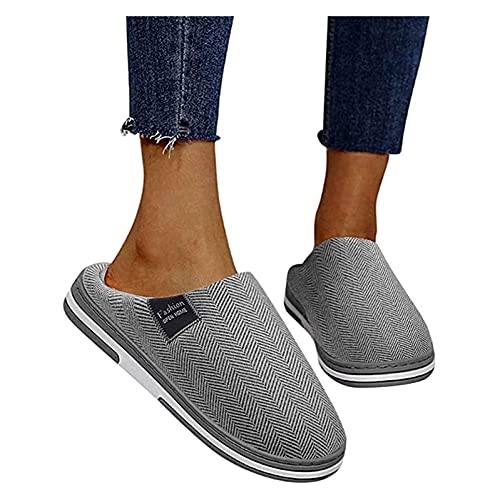 hauspantoffeln damen, Filzpantoffeln Unisex Warm Hausschuhe - Weich Slippers Hauspantoffeln Leicht Pantoffeln Flauschige Damen Plüsch Pantoffeln, Rückstellschaum Winter Warmer Hausschlappen Kuschelige von Generisch