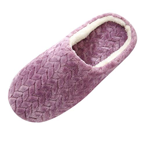 hausschuhe damen, Damen-Hausschuhe Frauen Kuschel Pantoffeln - Damenhausschuhe Flauschig Gästehausschuhe Schläppchen Plüsch Filzpantoffeln Bequem Hausschuhe Winter Herren Warme Bequeme Slippers Unisex von Generisch