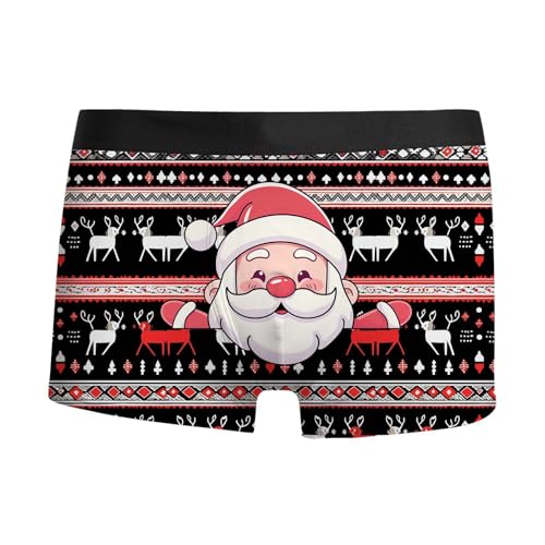 herren shorts unterwäsche, Weihnachtsunterhose Herren Locker Sport Unterhose Weihnachten - Personalisiert Unterhosen Lustige Weihnachtsboxershort Casual Winter Männergeschenke Boxershorts Männer Unter von Generisch