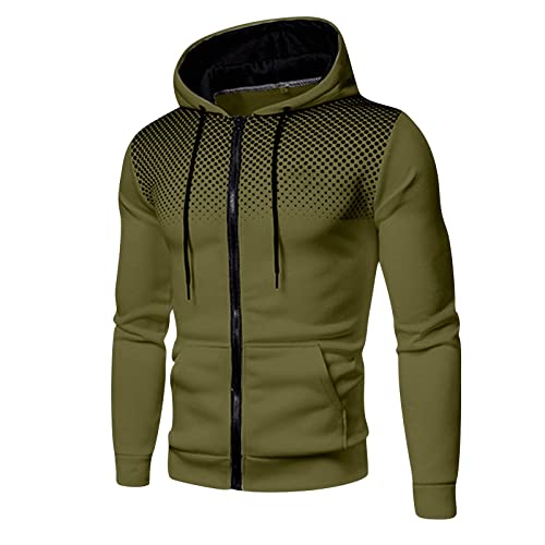 kapuzenjacke herren, Hoodie Herren Essentials Sweatjacke - Winterjacke Mit Kapuze Kapuzenpullover Dünne Übergangsjacke Y2k Freizeitjacke Oversized Sommerjacke Classic Pullover Einfarbig Sweatshirt Bas von Generisch