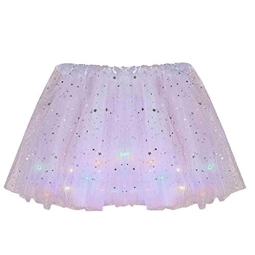 kostüm damen engel, Unterrock Damen 50er 80er Petticoat - Tüllrock Klassisch Mini Skater Schick Abendkleid Party Zubehör Ballettkleidung Tutu Petticoat, Kurzes Ballettanzkleid, Ballkleid Abendkleid, P von Generisch