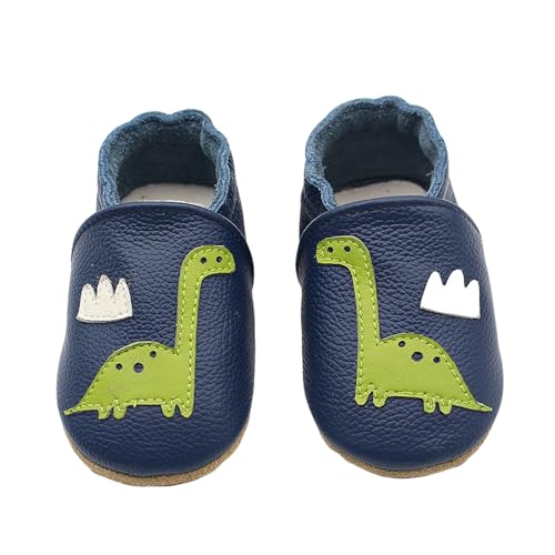 lauflernschuhe baby, Weiche Sohle Leder Babyschuhe Krabbelschuhe Lauflernschuhe Krippe Enfants Hausschuhe Neugeborene Barfußschuhe Leder Krabbelschuhe Babyschuhe Weicher Mit Wildledersohlen Lederschuh von Generisch