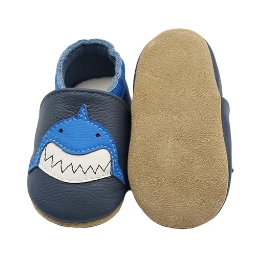 lauflernschuhe baby, Weiche Sohle Leder Babyschuhe Krabbelschuhe Lauflernschuhe Krippe Enfants Hausschuhe Neugeborene Barfußschuhe Leder Krabbelschuhe Babyschuhe Weicher Mit Wildledersohlen Lederschuh von Generisch