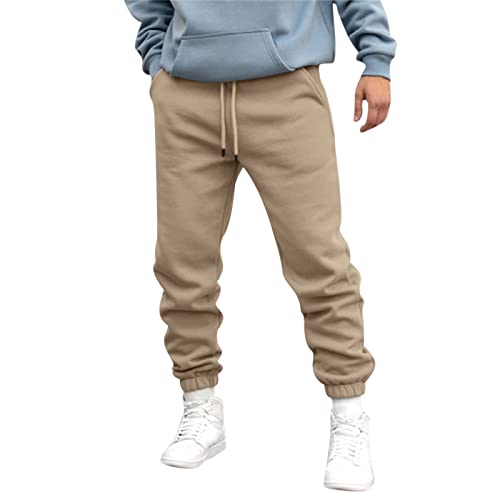 meine bestellungen anzeigen, Jogginghose Herren Lang Sporthose - Sweathose Breite Trainingshose Mit Taschen Herrenhosen Grau Freizeithose Outdoor Trainingshosen Elastische Taille Jogging Hose Weites B von Generisch