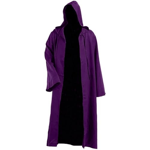 mittelalter umhang damen, Mittelalter Kostüm Mädchen Umhang - Kleid Erwachsene Vampirkostüm Horror Zauberumhang Rotkäppchen Cloak Dracula Costume Mit Kapuze/gugel Damen Herren Zauberer Kleidung Wiking von Generisch