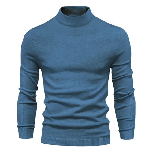 norweger pullover herren, Strickpullover Herren Merino Pulli - Strickpulli Norweger Sweatshirt Herbst Winter Winterpullover Longsleeve Pullover Streetwear Arbeitspullover Grobstrick Mit Zopfstrick Run von Generisch