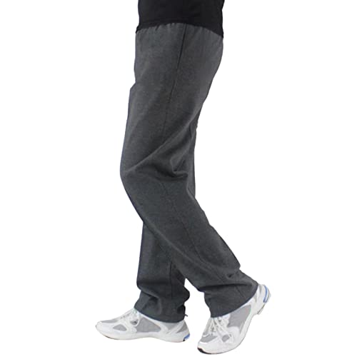 outlet angebote, Trainingshose Herren Lang Sporthose - Männer Laufhose Grau Sweathose Streetwear Trainingshosen Joggen Freizeithose Generisch Jogginghose Breite Baggy Sweatpants Baumwolle Elastische T von Generisch