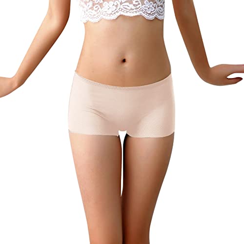 periodenunterschwäsche damen, Slip Damen Baumwolle Unterwäsche - Shorts Bequeme Sportunterhosen Weich Bikini Daily Hüftslip Basic Unterhose Stretch Frauen Slips Mittel Taille Atmungsaktiv Panties Hips von Generisch