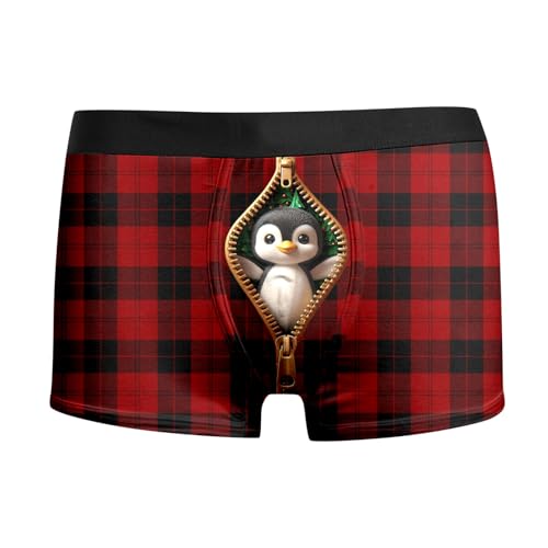 personalisierte unterhose männer, Boxershorts Herren Weihnachten Männer Lustige Weihnachtsunterhose - Männergeschenke Weinachten Kostüm Komfortabel Casual Witzige Locker Personalisiert Christmas Motiv von Generisch