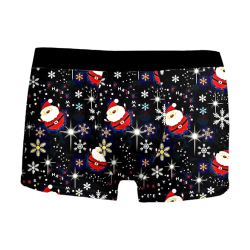 personalisierte unterhose männer, Weihnachts Boxershorts Herren Männer Weihnachten Lustige - Männergeschenke Weihnachtsmann Kostüm Locker Unterhosen Christmas Motiv Weihnachtsunterhose Komfortabel Wei von Generisch