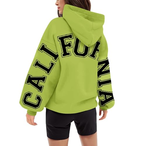 pullover teenager mädchen, Hoodie Damen Backprint Kapuzenpullover - Pullover Baggy Winterpullover Baumwolle Kapuzenshirt Oberteil Warm Damenpullover Casual Winter Sweatshirt Mit Kapuze Langarm Hoodies von Generisch