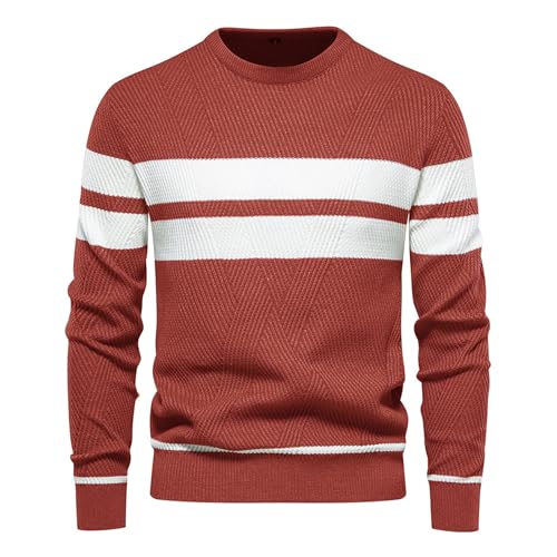 pullover & strickjacken für herren, Pullover Herren Winter Warm Pulli - Strickpulli Elegant Fleece Sweatshirts Y2k Sweatshirt Merino Fleecepullover Rollkragen Langarm Slim Fit Strickpullover Basic Tur von Generisch