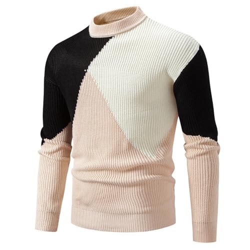 pullover & strickjacken für herren, Sweater Herren Herbst Winter Strickpullover - Strickpulli Aesthetic Pulli Outdoor Fleecepullover Norweger Winterpullover Y2k Sweatshirts Grobstrick Pullover Mit Ste von Generisch