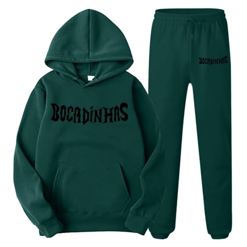 retourenkauf, Sportanzug Herren Jogginghose Tracksuit - Set Sport Hausanzug Oversized Kapuzenpullover Baumwolle Y2k Langarm Jogging Anzug Sweatshirt Für Freizeit von Generisch