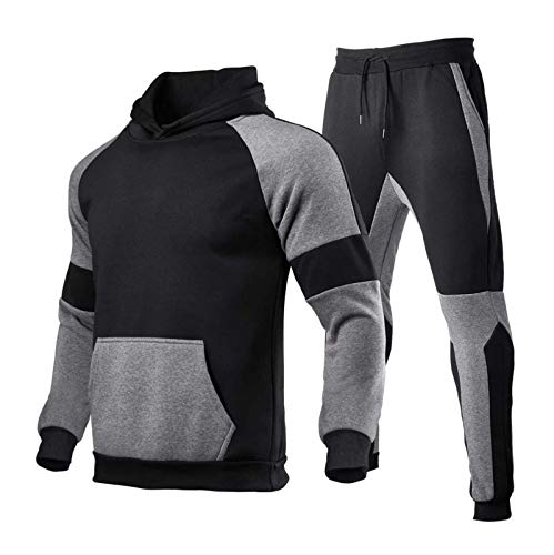 retourenkauf, Sportanzug Herren Sportbekleidung Tracksuit - Trainingsjacke Streetwear Jogginghose Fitness Anzug Y2k Freizeitanzug Jogger Kapuzenpullover Mode Pullover Hoodies Mit Hose Männer Winter Ba von Generisch