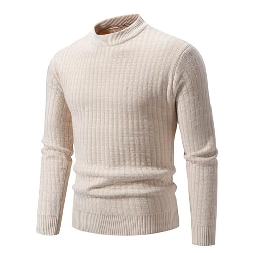 rollkragenpullover herren, Pulli Herren Winter Warm Pullover - Sweatshirt Casual Strickpulli Strick Sweatshirts Arbeitspullover Langarm Rollkragenpullover Feinstrick Mit Rundhalsausschnitt Strickpullo von Generisch