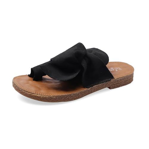 sommer süße knoten schleife damen slides sandalen für frauen, frauen schleife atmungsaktive splint bunion correction sandalen schuhe, arch support design offene zehensandalen, für freundinnen, mutter von Generisch