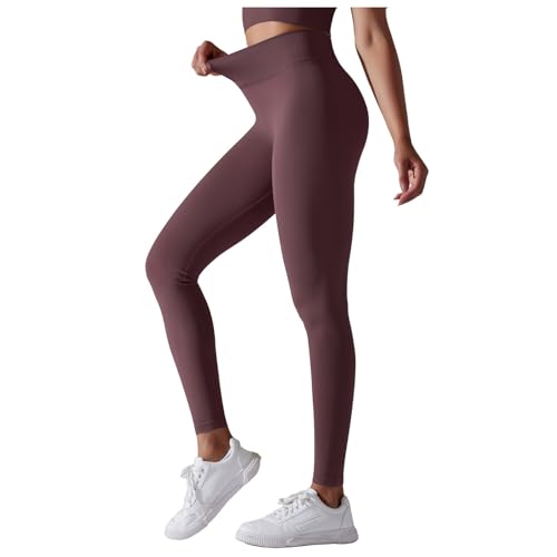 sporthose herren, Sportleggins Damen Lang Leggings - Yogahose Sport Sporthose Sexy Sportbekleidung Frauen Hose High Waist Leggins Blickdicht Elastische Bauchweg Hosen Weiche Für Yoga Fitness Outdoor&f von Generisch