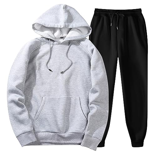 tracksuit herren, Jogginganzug Herren Sportbekleidung Trainingsanzug - Trainingsjacke Jogger Outfit Fitness Hoodie Baumwolle Streatwear Langarm Set Lang Jogginghose & Freizeit Und Reisen Gym Freizeita von Generisch