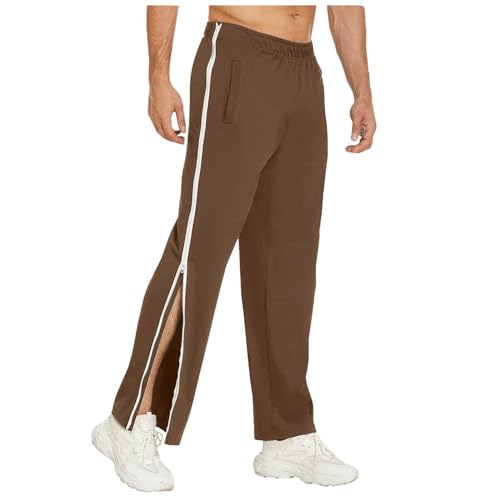 trainingshose herren, Sporthose Herren Baumwolle Jogginghose - Hose Mit Taschen Trainingshose Elastische Sommer Modern Herrenhosen Baggy Lang Casual Freizeithose Leichte Weites Bein Sweathose Und Kode von Generisch