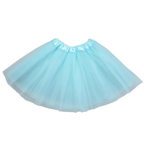 tüllrock damen karneval, Tüll Damen 50er Rockabilly Petticoat - Karneval Tüllrock Kurz Rock Hohe Taille Tutu Orange Teen Dance Dress Up Party Zubehör Ballett Rot Tanzkleidung Ballettkleidung 80er Jahr von Generisch