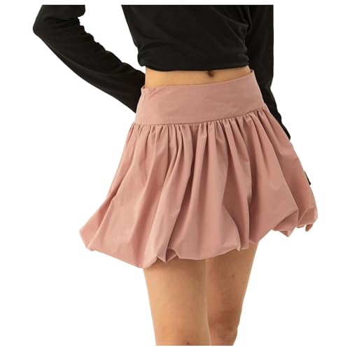 tüllrock rosa damen, Tüllrock Damen Rockabilly Kurz Tütü Rock - Klassisch Elastisch 3-Lagig Tutu Schwarz Weiß Rosa 80er 50er Retro Ballet Tanzrock Ballett Petticoat Unterrock Tanzkleid Ballkleid Abend von Generisch