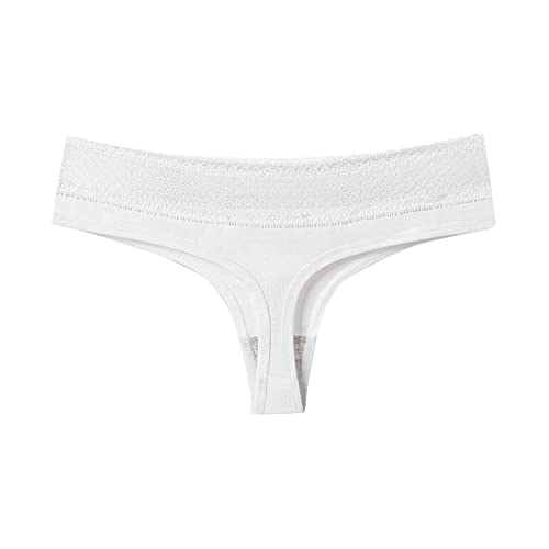 unterhosen damen, Unterwäsche Damen Sexy Hipster - Baumwollslips Bequeme Spitzenunterwäsche Soft Periodenunterschwäsche Höschen Seamless Damenunterhosen String Tanga Nahtlos Spitze Slips Nahtlose Spit von Generisch