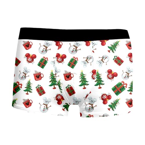 unterhosen männer bunt, Boxershorts Herren Weihnachten Männer Locker Baumwolle Unterhose - Adventskalender Weihnachtsmann Kostüm Winter Weihnachtsboxershort Casual Weihnachtsunterhose Sport Komfortabe von Generisch