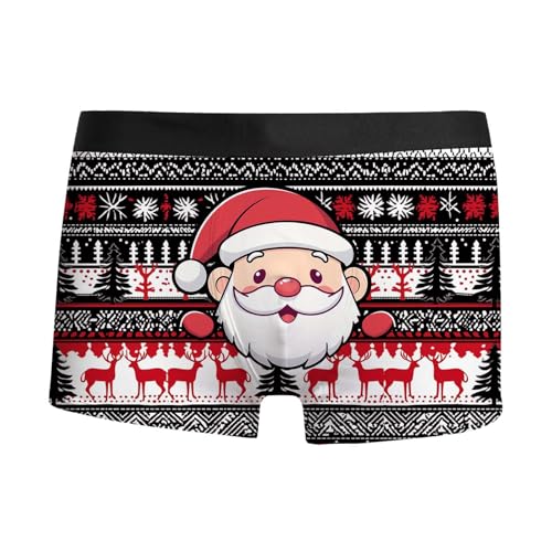 unterhosen männer bunt, Unterhose Weihnachten Herren Männer Locker Personalisierte Boxershorts - Personalisiert Weihnachtsunterhose Mode Unterhosen Christmas Motiv Weihnachtsboxershort Bequeme Advents von Generisch