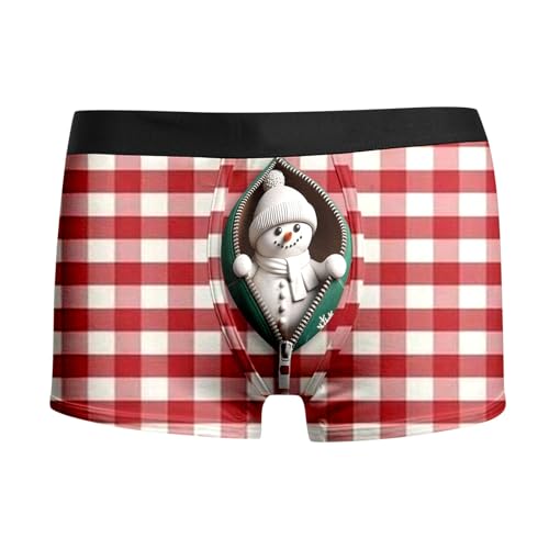 unterhosen männer bunt, Weihnachts Boxershorts Herren Personalisierte Baumwolle Unterhose Weihnachten - Personalisiert Weihnachtsboxershort Unterhosen Komfortabel Weihnachtsunterhose Witzige Casual Mä von Generisch