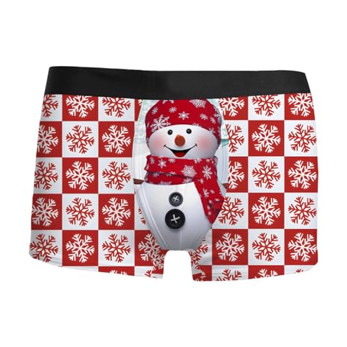 unterhosen männer lustig, Boxershorts Herren Weihnachten Männer Baumwolle Personalisierte Unterhose - Männergeschenke Unterhosen Sport Weinachten Kostüm Casual Weihnachtsboxershort Mode Personalisiert von Generisch