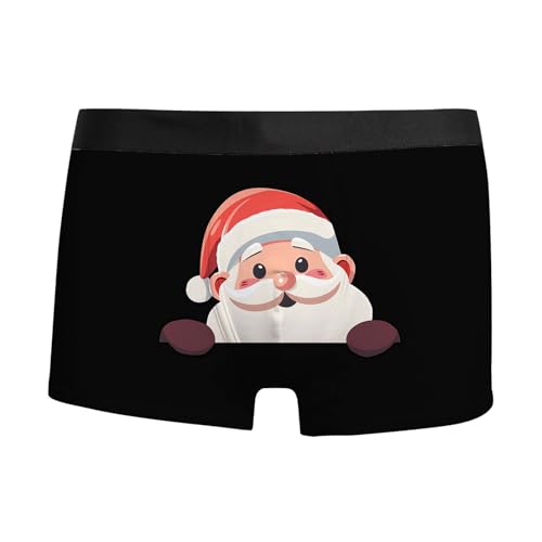 unterhosen männer lustig, Unterhose Weihnachten Herren Locker Lustige Weihnachts Boxershorts - Männergeschenke Weihnachtsmann Kostüm 3d Druck Weihnachtsboxershort Witzige Weihnachtsunterhose Bequeme A von Generisch