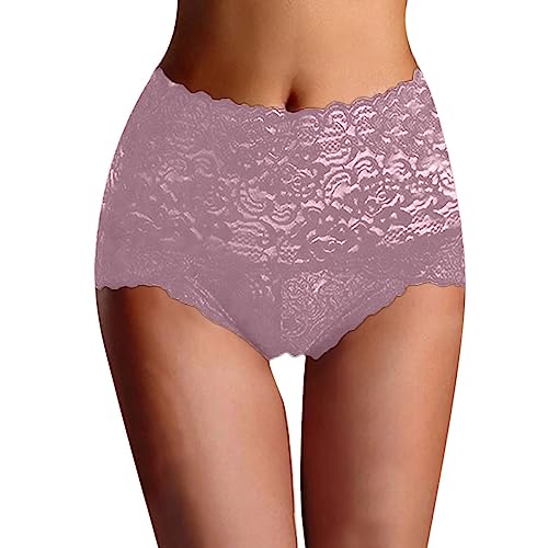 unterwäsche damen, Tanga Damen Nahtlos Pantys - Unsichtbar Seidenunterwäsche Reizwäsche Daily Baumwollslips Atmungsaktiv Sexiuntewäsche Unterhosen Baumwolle Slips Mit Spitze Bequeme Hipster Unterwäsch von Generisch