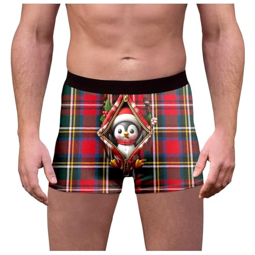 weihnachten männer, Weihnachts Boxershorts Herren Baumwolle Witzige Weihnachten - Adventskalender Christmas Motiv Weinachten Kostüm Weihnachtsunterhose Bequeme Weihnachtsmann Komfortabel Männergeschen von Generisch