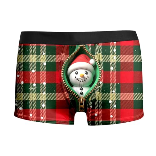 weihnachts unterhosen männer, Boxershorts Herren Weihnachten Männer Sport Lustige Unterhose - Personalisiert Weihnachtsunterhose Bequeme Winter Weihnachtsmann Kostüm 3d Druck Männergeschenke Christmas von Generisch