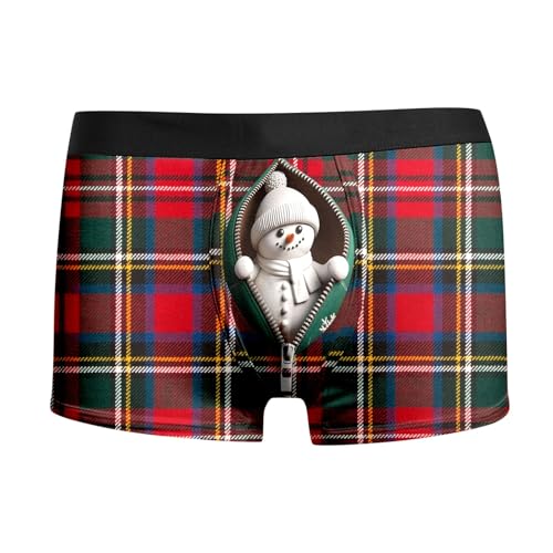 weihnachtsboxershort herren, Boxershorts Herren Weihnachten Männer Personalisierte Sport Weihnachts - Personalisiert Weinachten Kostüm Bequeme Unterhosen Mode Weihnachtsunterhose Lustige Adventskalend von Generisch