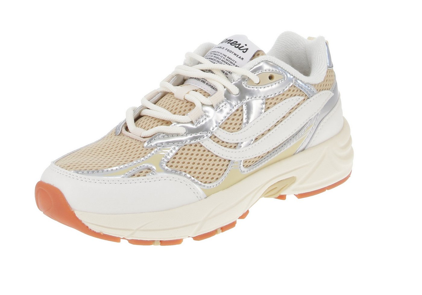 Genesis Footwear 1005438 G-Eco`99 Metallic Serial White-Cream-Silver Sneaker von Genesis Footwear