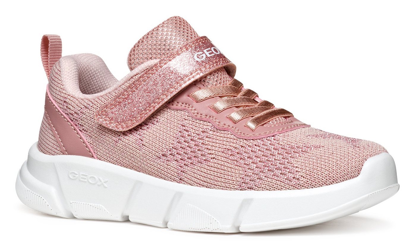 Geox J ARIL GIRL Sneaker, Knitwear Sneaker, Klettschuh mit glitzerndem Klettriegel Geox J ARIL GIRL Sneaker, Knitwear Sneaker, Klettschuh mit glitzerndem Klettriegel von Geox