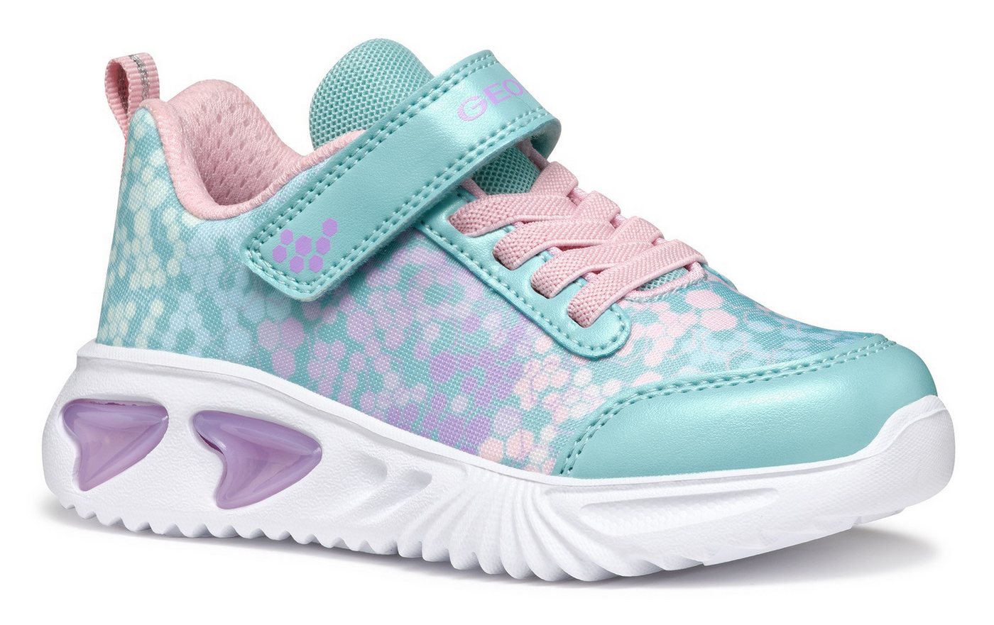Geox J ASSISTER GIRL Blinkschuh Sneaker, Halbschuh, Klettschuh mit Textilfutter Geox J ASSISTER GIRL Blinkschuh Sneaker, Halbschuh, Klettschuh mit Textilfutter von Geox
